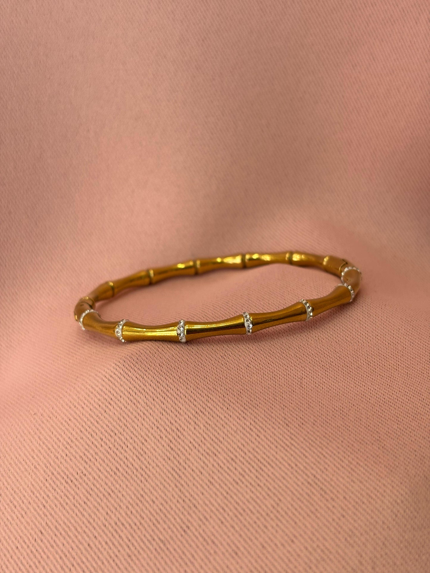 Pulsera rígida con brillo