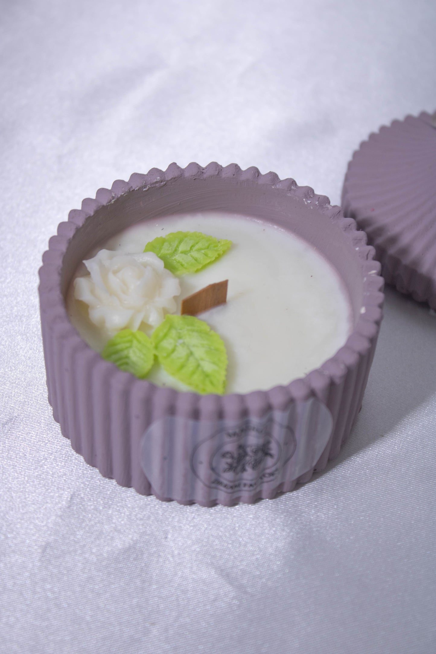 Vela con tapa