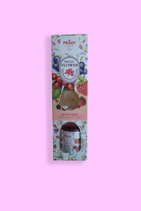 Flor frutos rojos