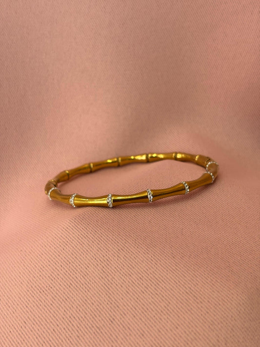 Pulsera rígida con brillo
