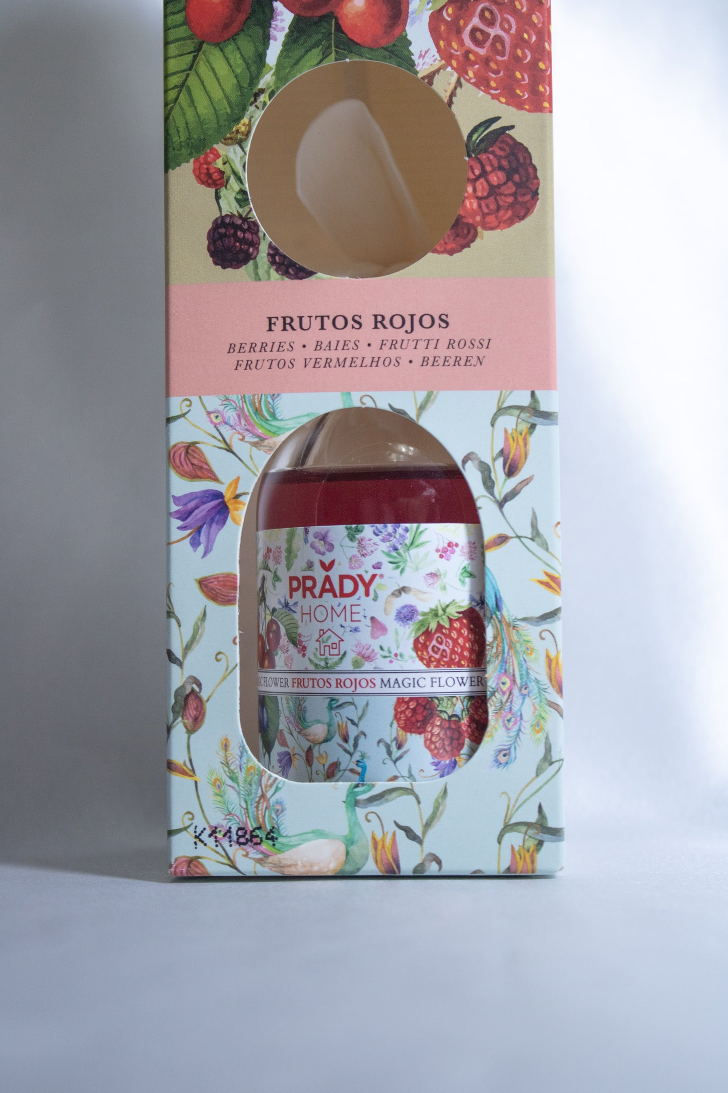 Flor frutos rojos