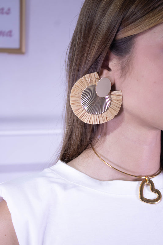 Pendientes Rafia